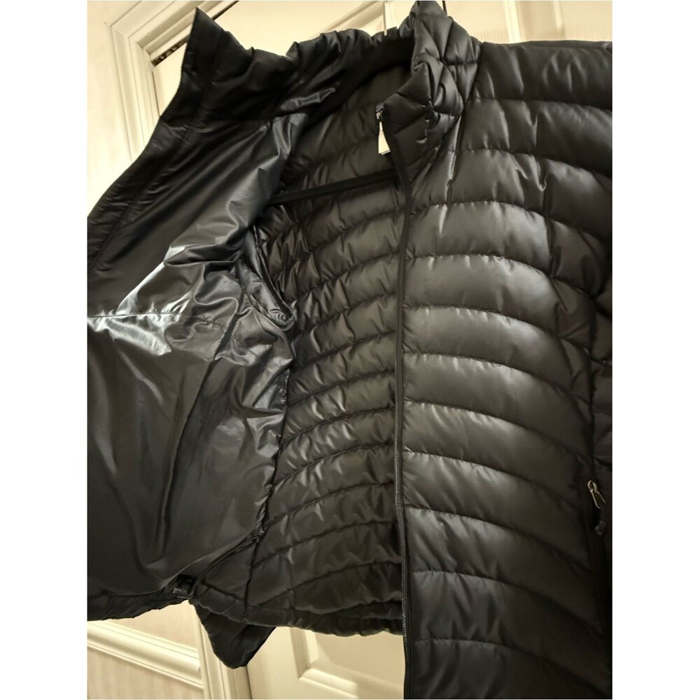 Patagonia Women's Down Sweater Jacket M Black 2008 Full Zip Goose Down Puffer - Picture 10 of 15